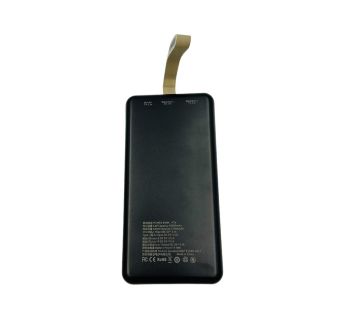 Міцний Power bank AWEI P7K 30000 mAh з Li-pol акумулятором