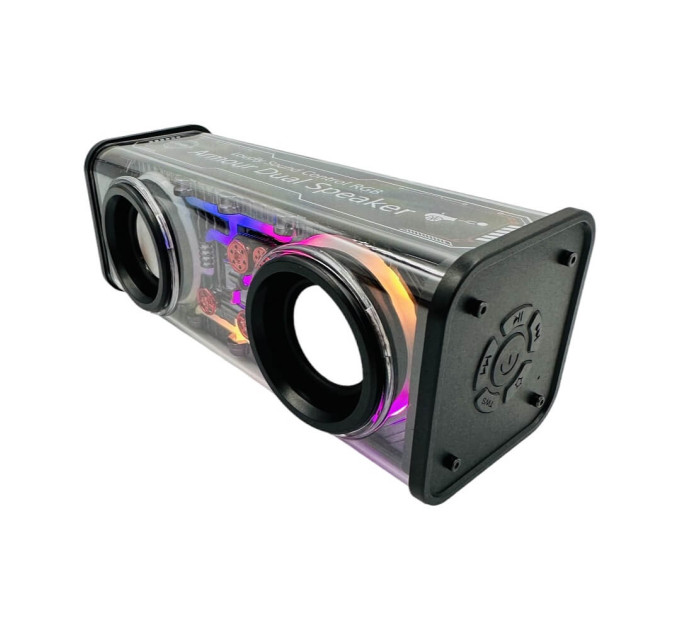 Bluetooth-колонка RGB A88 — портативная акустика с прозрачным корпусом и подсветкой