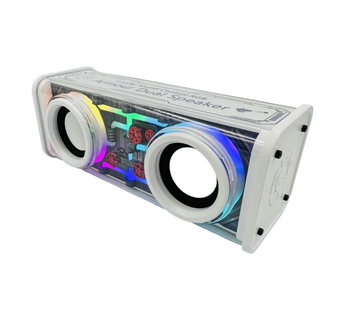 Bluetooth-колонка RGB A88 — портативная акустика с прозрачным корпусом и подсветкой