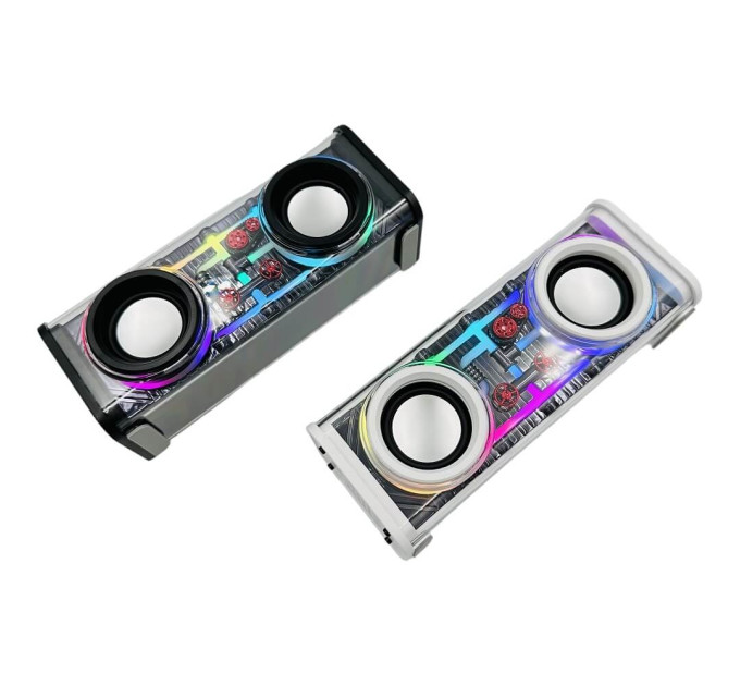 Bluetooth-колонка RGB A88 — портативная акустика с прозрачным корпусом и подсветкой