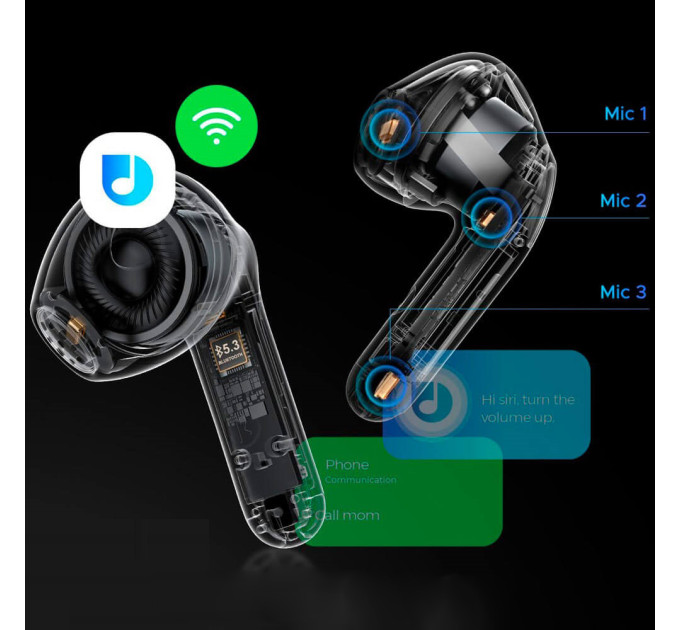 Bluetooth наушники-вкладыши  — шумоподавление