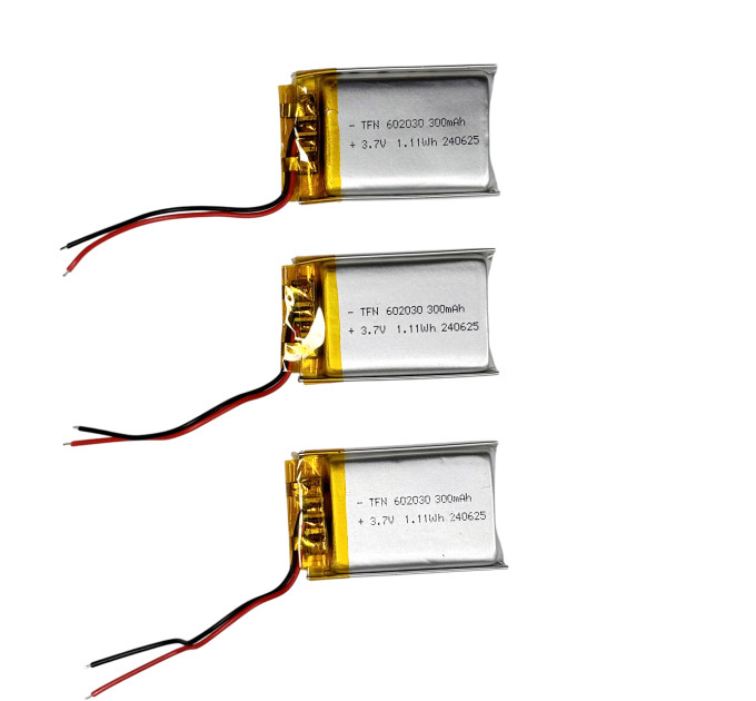 Аккумулятор Li-Pol 3.7V 300mAh 602030 подходит для радиоуправляемых моделей