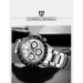 Мужские часы Pagani Design PD-1644 — кварцевый Seiko VK63, Black/White
