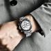 Мужские часы Pagani Design PD-1644 — кварцевый Seiko VK63, Black/White