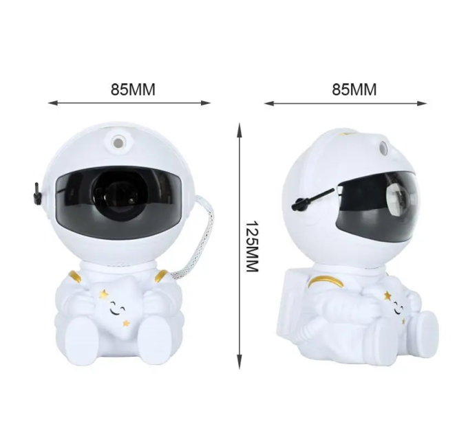 Ночник "Астронавт сидящий со звездочкой" — лазерный проектор "Звёздное небо" с пультом