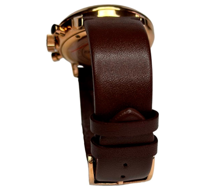 Мужские часы PD-2720K — Gold/Brown, водозащита, стекло Hardlex