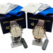 Мужские часы PD-2720K — Gold/Brown, водозащита, стекло Hardlex