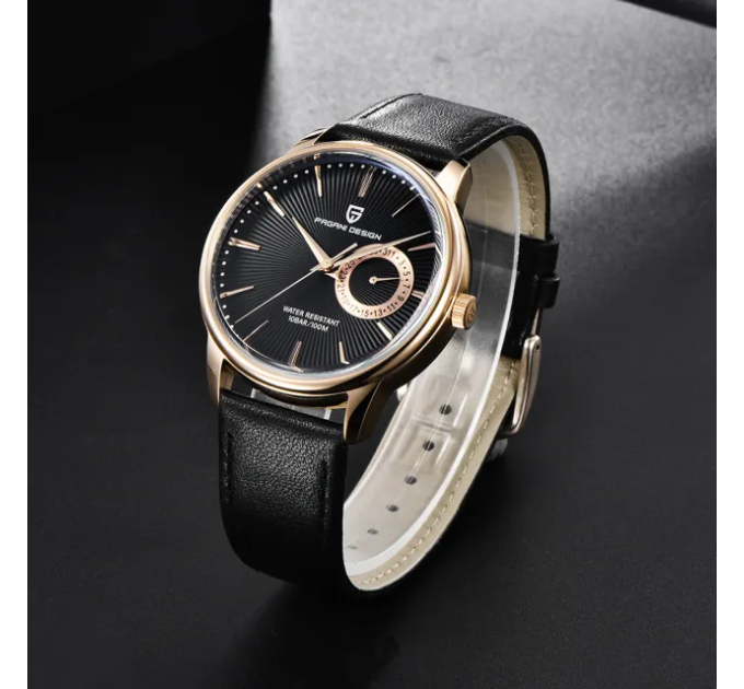Часы Pagani Design PD-1654 Black/Brown – стильные мужские кварцевые