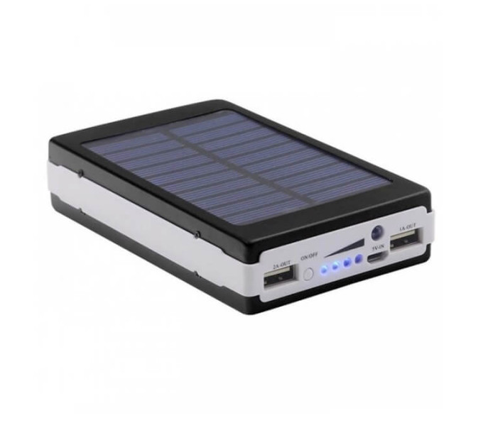 Power Bank Baseo Solar 90000 mAh для зарядки гаджетов от солнца и сети с мощным LED фонарём