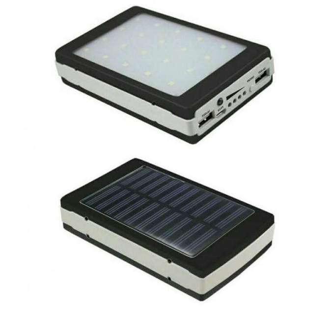 Power Bank Baseo Solar 90000 mAh для зарядки гаджетов от солнца и сети с мощным LED фонарём