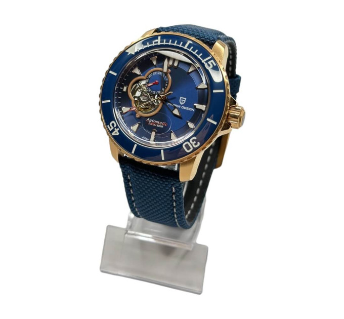 Часы Pagani Design PD-1674 Gold/Blue – премиальные мужские
