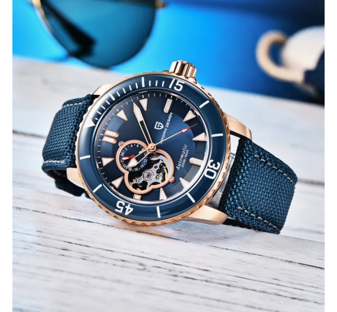 Часы Pagani Design PD-1674 Gold/Blue – премиальные мужские