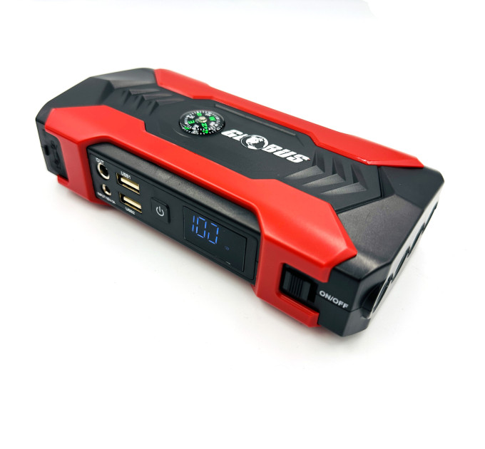 Пусковое автомобильное устройство Globus J-17 99800mAh с ЖК экраном, Power Bank