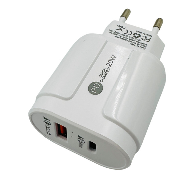 Мережевий зарядний пристрій Globus 20W – швидка зарядка