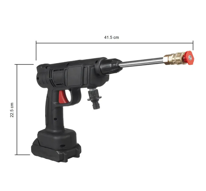 Аккумуляторная минимойка высокого давления 38bar, 550Вт, 2x21V 4Ач