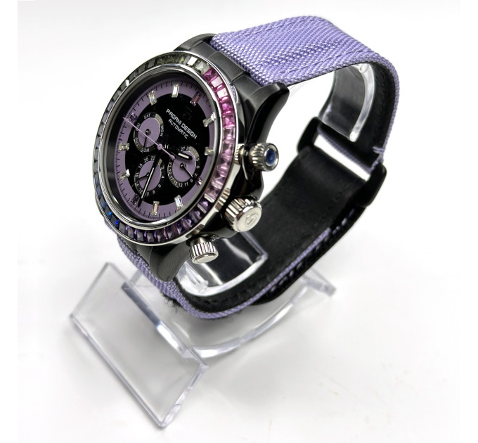 Часы мужские Pagani Design PD-1732 Rainbow/Black-Purple 40 мм