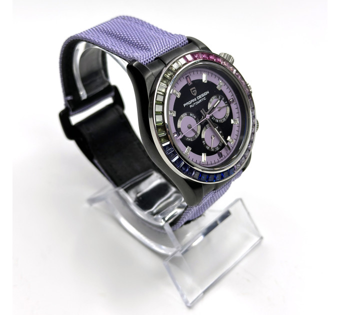 Часы мужские Pagani Design PD-1732 Rainbow/Black-Purple 40 мм