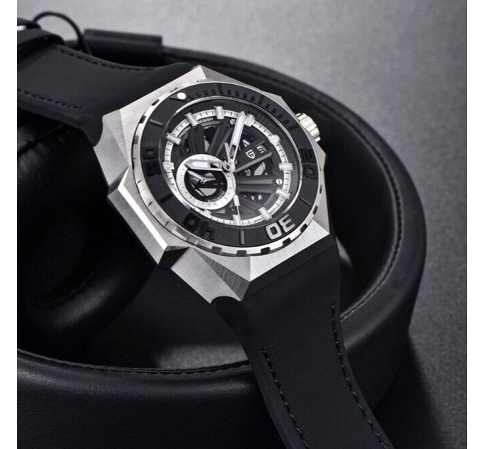 Часы мужские Pagani Design PD-YS007 Black/White 47.5 мм