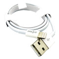 Кабель USB – Lightning Globus Data Cable 1м 120Вт/6A белый для быстрой зарядки iPhone и iPad