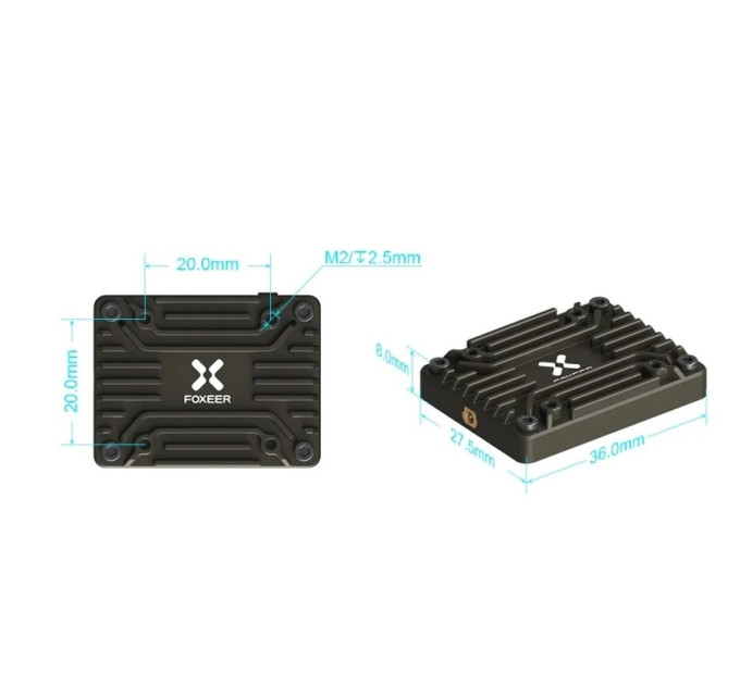 Foxeer Reaper Extreme VTX 2,5 Вт 5.8 GHz — мощный FPV видеопередатчик с регулировкой мощности и 72 каналами