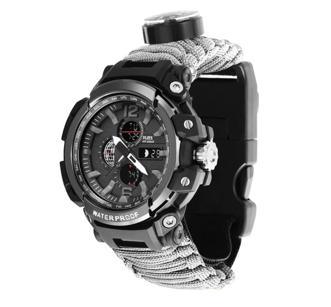 Армейские многофункциональные часы Yuzex G7 Gray military для выживания