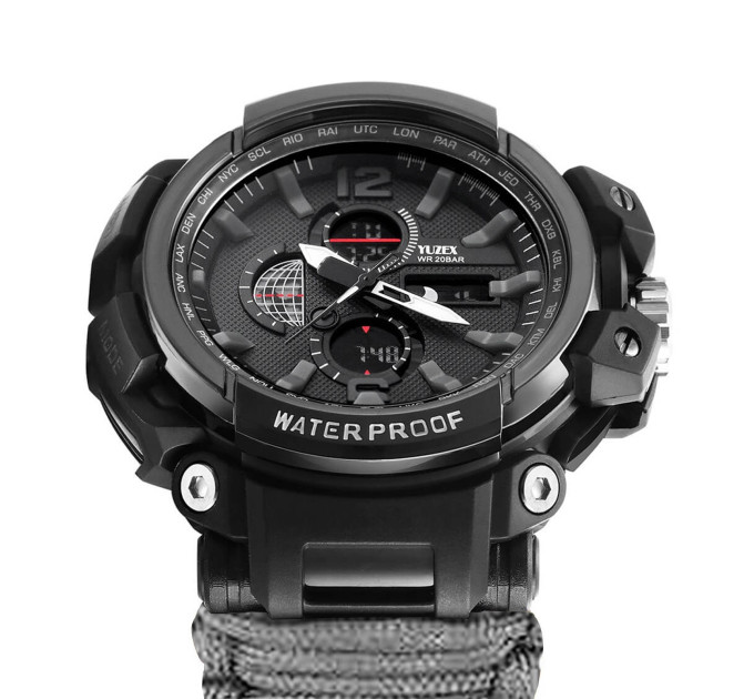 Армейские многофункциональные часы Yuzex G7 Gray military для выживания