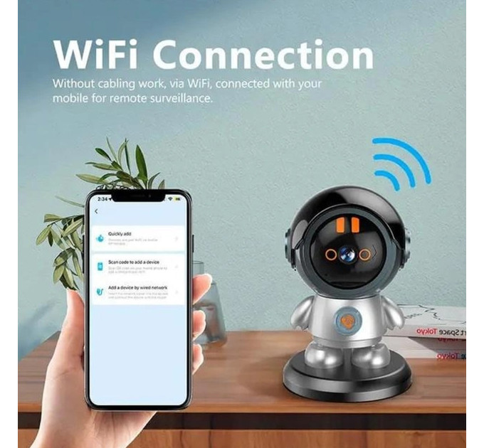 Видеоняня 8936 WiFi с 2K камерой и функцией обратной связи, ночной съемкой