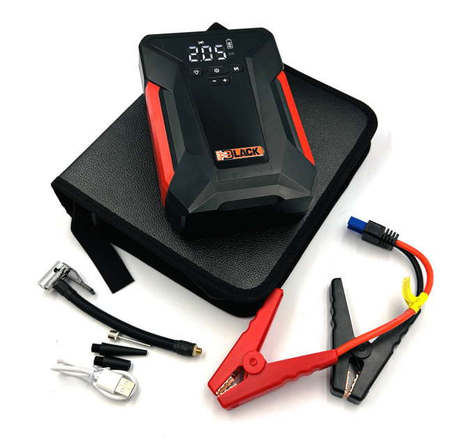 Бустер Black Power BP-39800mAh 4в1 с компрессором — пусковое устройство для автомобильного аккумулятора