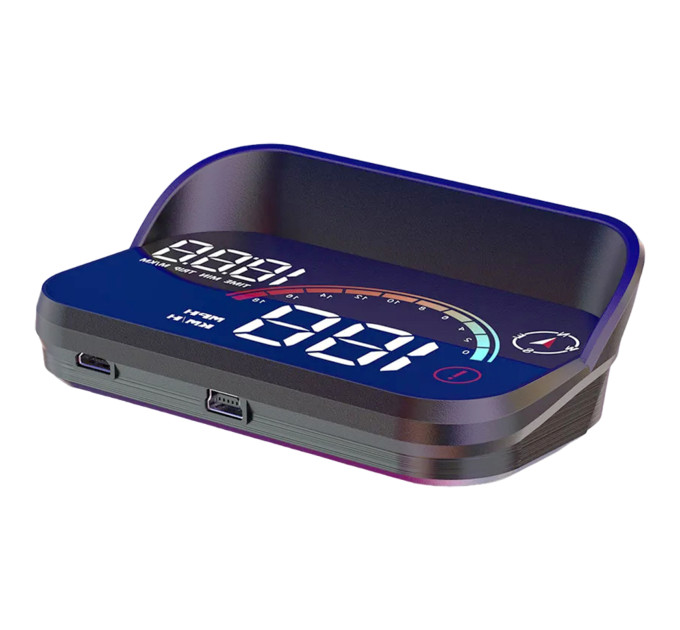 Проектор HUD M22 GPS 8в1 на лобовое стекло — спидометр, навигация и 8 функций