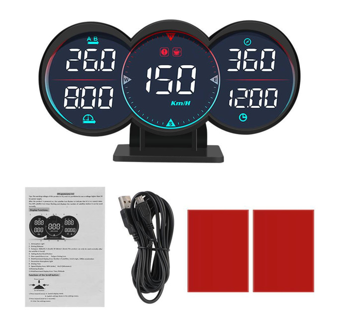 Бортовой компьютер HUD G17 GPS — проекционный дисплей с функцией спидометра