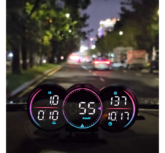 Бортовой компьютер HUD G17 GPS — проекционный дисплей с функцией спидометра
