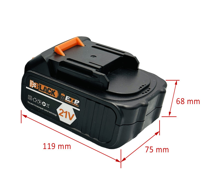 Аккумуляторная батарея Black Power BP-4A 21V 4000mAh — питание для беспроводных инструментов