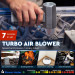 Автомобильный пылесос 5В1 Mini Jet Fan Virellix X8 PLUS — турбовентилятор с набором насадок