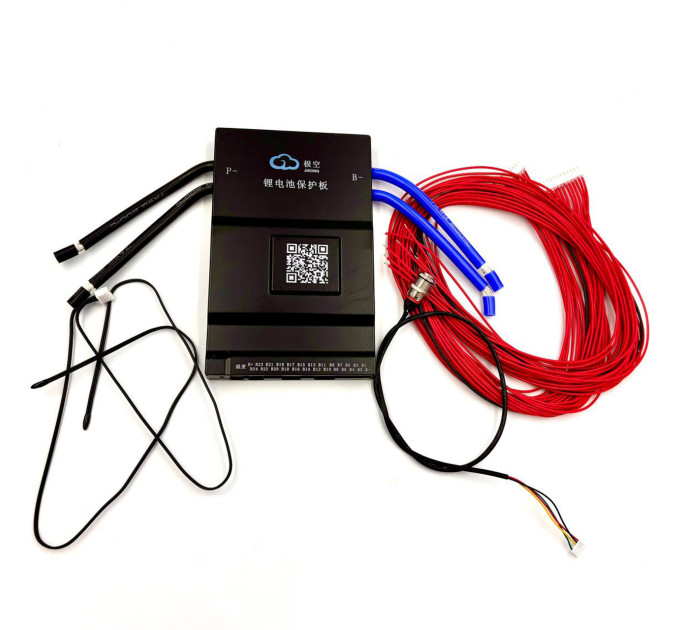 BMS JK-B1A24S15P 150A — BMS для LiFePO4/Li-ion/LTO 7-24S, 76В, активная балансировка 1А, Bluetooth-модуль