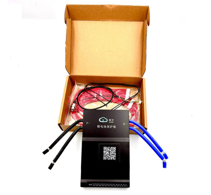 BMS JK-B1A24S15P 150A — BMS для LiFePO4/Li-ion/LTO 7-24S, 76В, активная балансировка 1А, Bluetooth-модуль