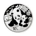 Инвестиционная серебряная монета Китайская Панда 10 юаней 30 г 2024 
