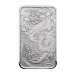 Прямоугольная серебряная монета 1 Oz Дракон 2024 Australia – 999,9 Серебро, Чарльз III, в капсуле