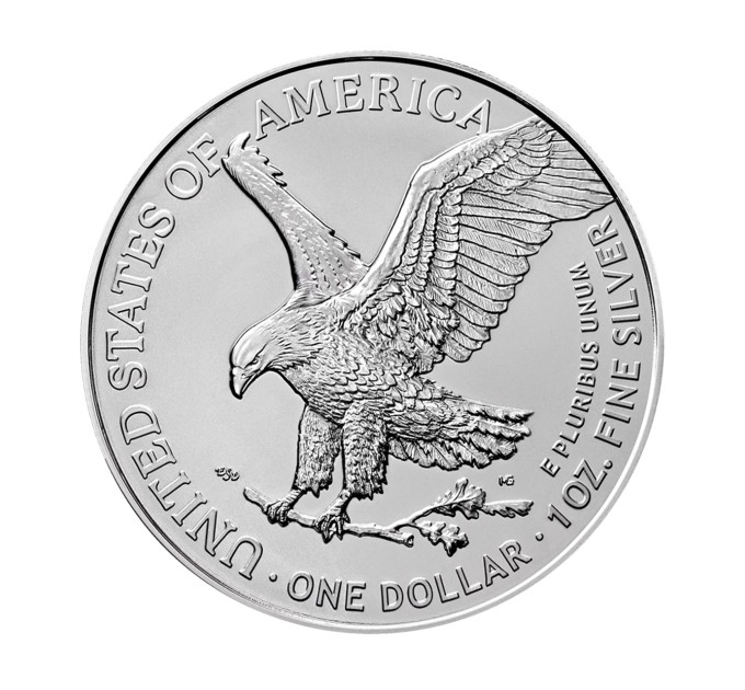 Срібна монета США 1$ 2024 Liberty – Шагаюча Свобода, 1 унція срібла 999,9