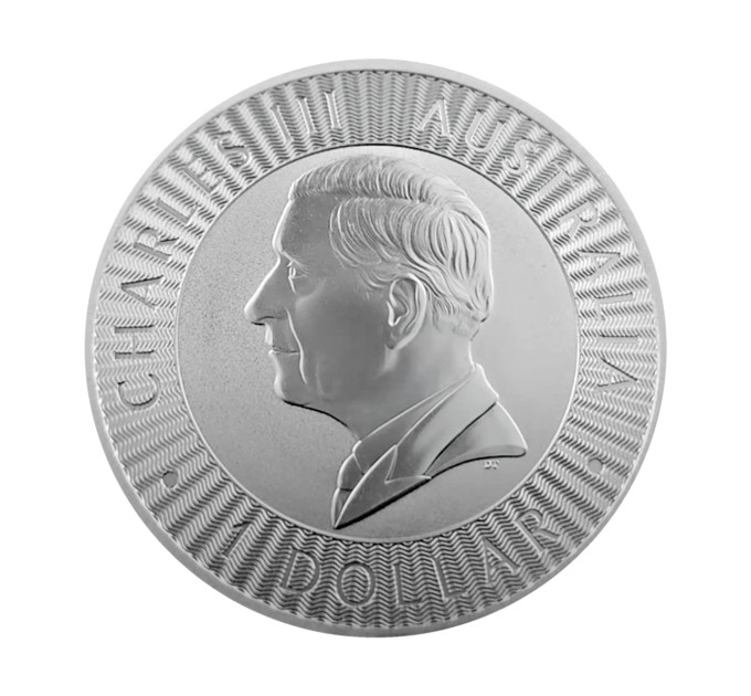 Серебряная инвестиционная монета Австралийский Кенгуру 1 унция 2024 