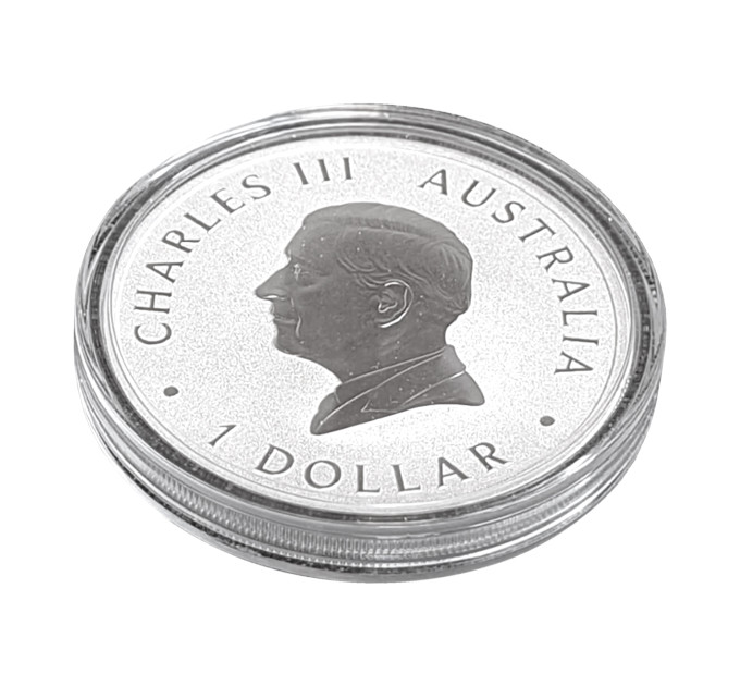 Серебряная инвестиционная монета «Эму» 1oz 2024 Австралия 999.9 
