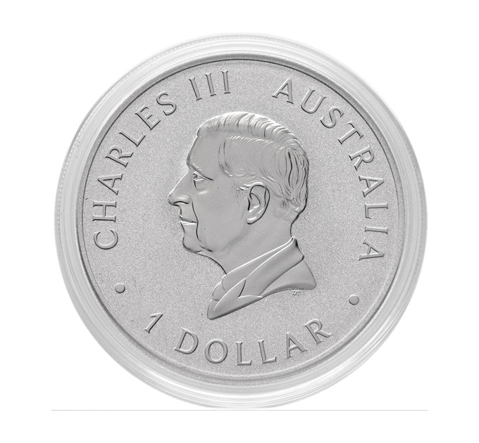 Серебряная инвестиционная монета «Эму» 1oz 2024 Австралия 999.9 