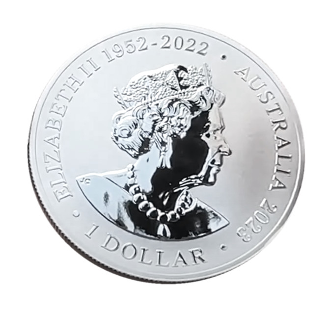 Инвестиционная серебряная монета «Горбатый кит» 1$ Австралия 1oz 2023 999