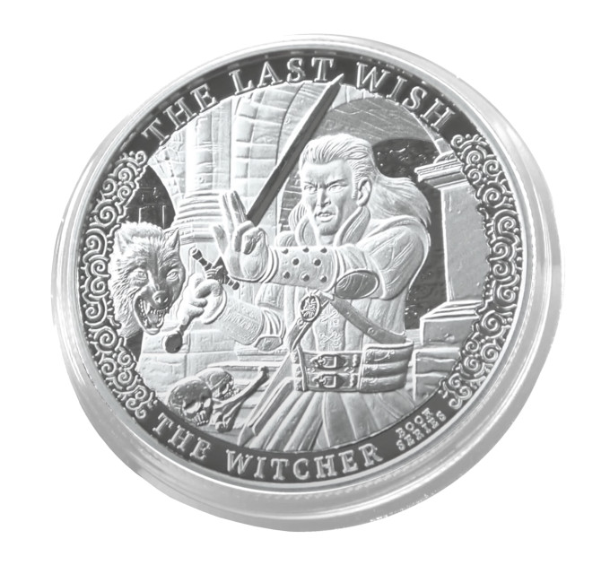 Серебряная инвестиционная монета 1$ «Ведьмак: Последнее желание» 1oz 2023 999 