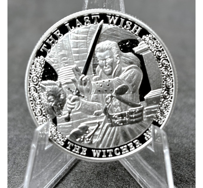 Серебряная инвестиционная монета 1$ «Ведьмак: Последнее желание» 1oz 2023 999 