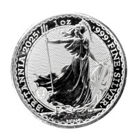 Серебряная монета Британия 1 унция 2025