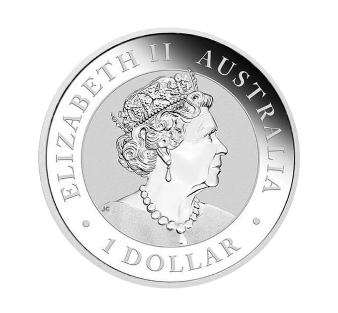 Серебряная монета Australian Emu 1oz 1$ 2020 