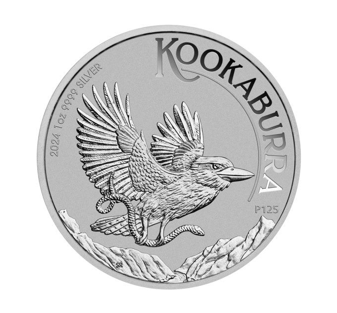 Серебряная монета Кукабарра 1oz 1$ 2024 Австралия