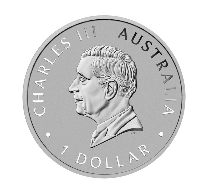 Серебряная монета Кукабарра 1oz 1$ 2024 Австралия