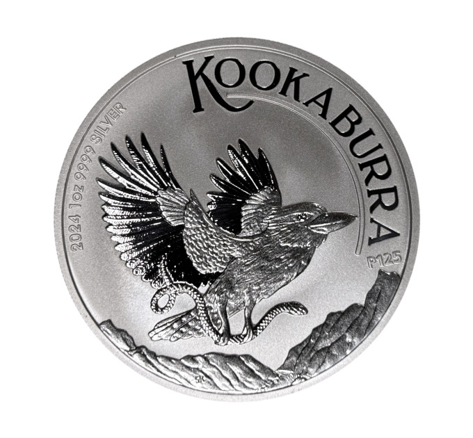 Серебряная монета Кукабарра 1oz 1$ 2024 Австралия