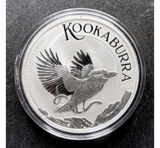 Серебряная монета Кукабарра 1oz 1$ 2024 Австралия
